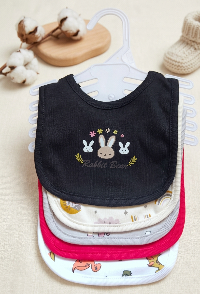 5 piece bib set